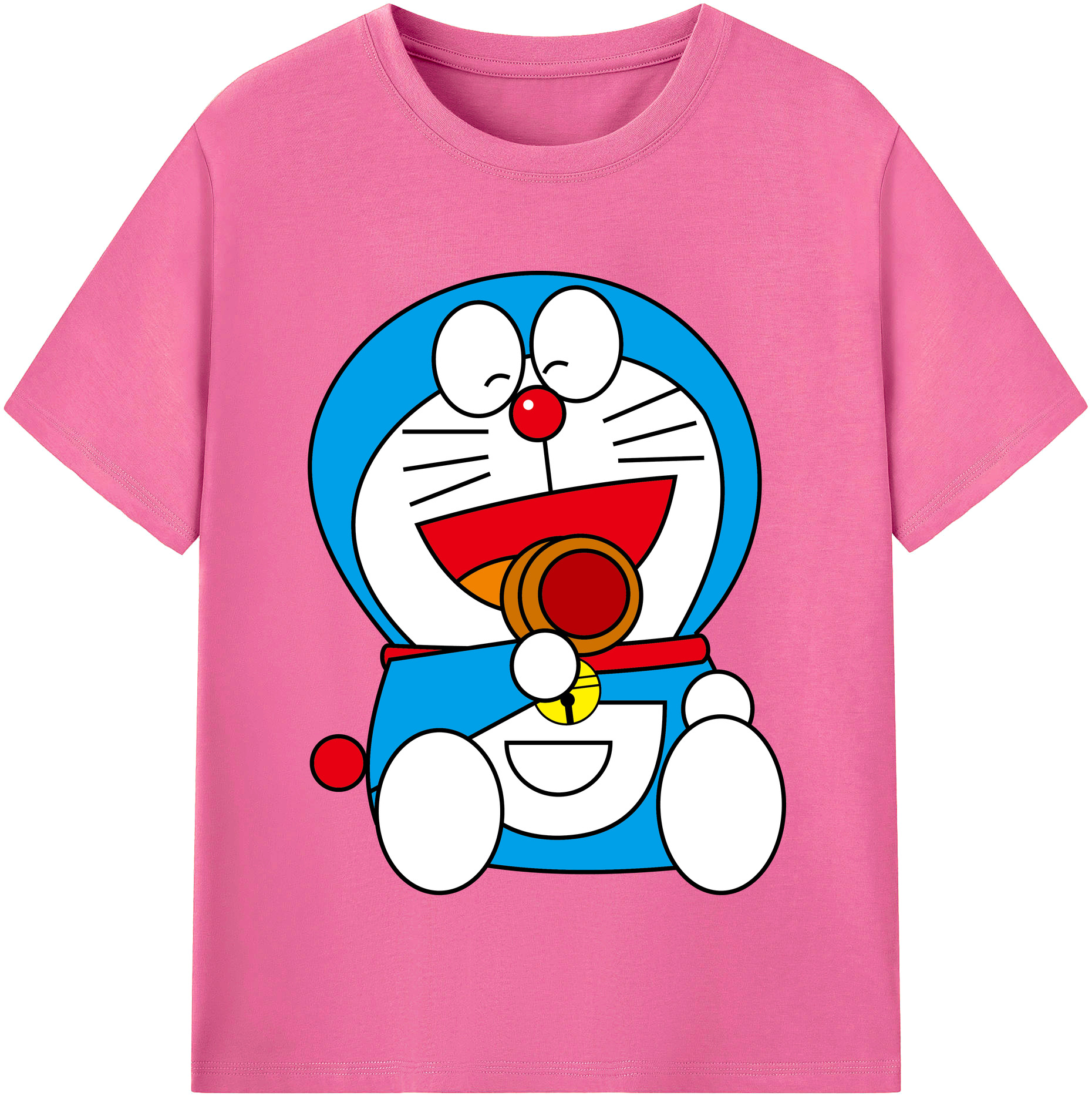 （画像用） ドラえもん Doraemon レディースカジュアルプリントTシャツ（綿100％）